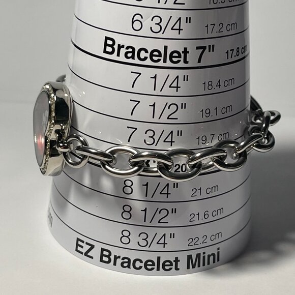 Indiana Hoosiers NCAA Heart Stainless-Steel Bracelet Watch by Game Time NEW - Picture 5 of 5